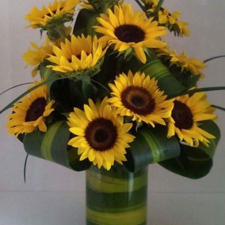 Florero girasol