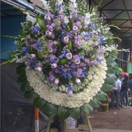 Corona especial tonos lilas