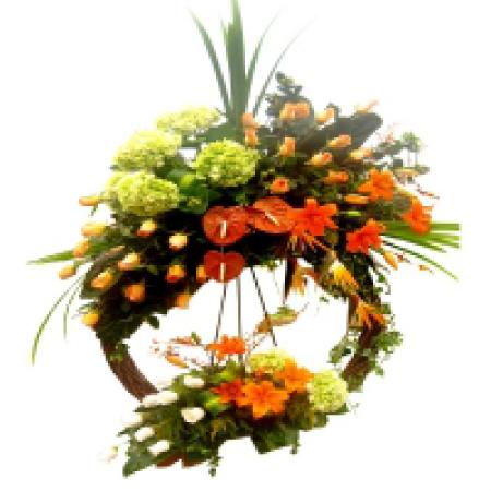 Coronas especiales con mimbre